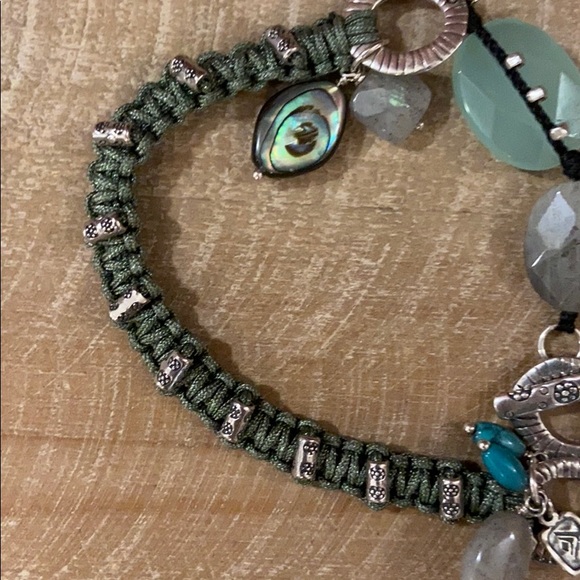🌟SILPADA B2314 Woven Cord & Mixed Stone Bracelet - Picture 7 of 8